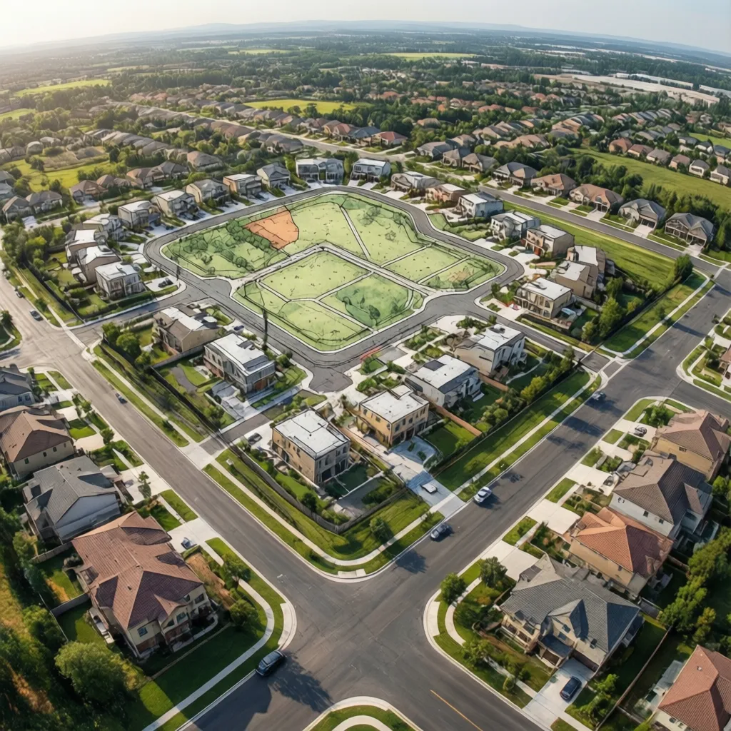 outdoor land plot diagram illustrating square yard measurement