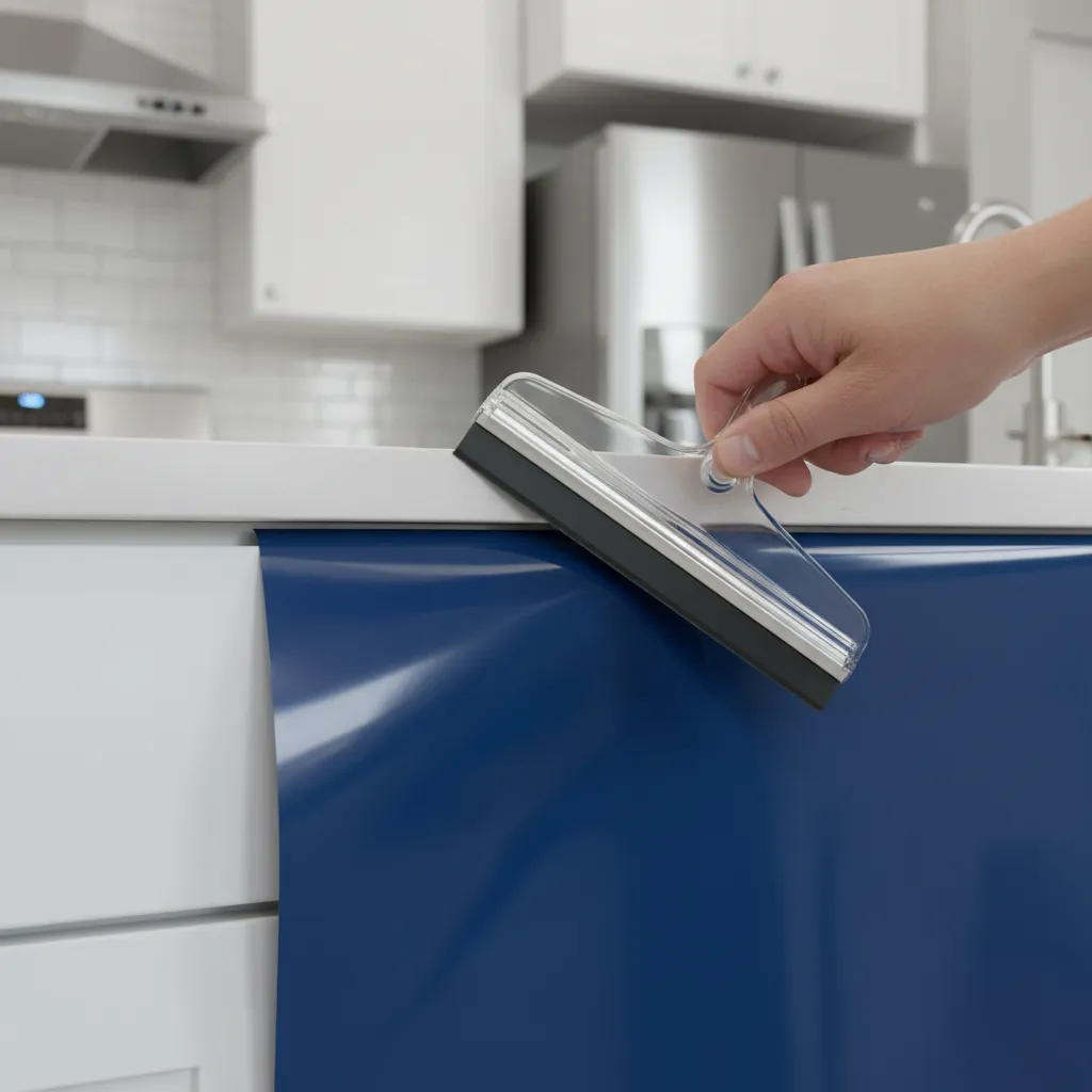 Step-by-Step Method to Apply Vinyl Stickers to Cabinets