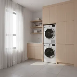 Stackable Washer Dryer Laundry Room Ideas for Small Spaces