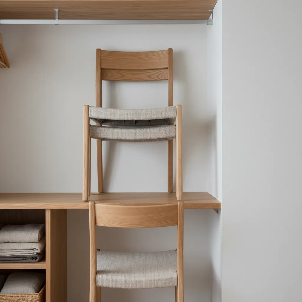 3. 収納技巧を仕込む：スタッキング＆フォールディングで“来客にも強い”