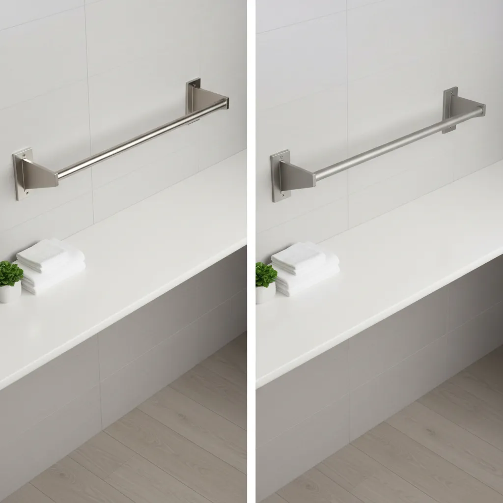 Comparison of stainless steel and aluminum laundry hanging rods