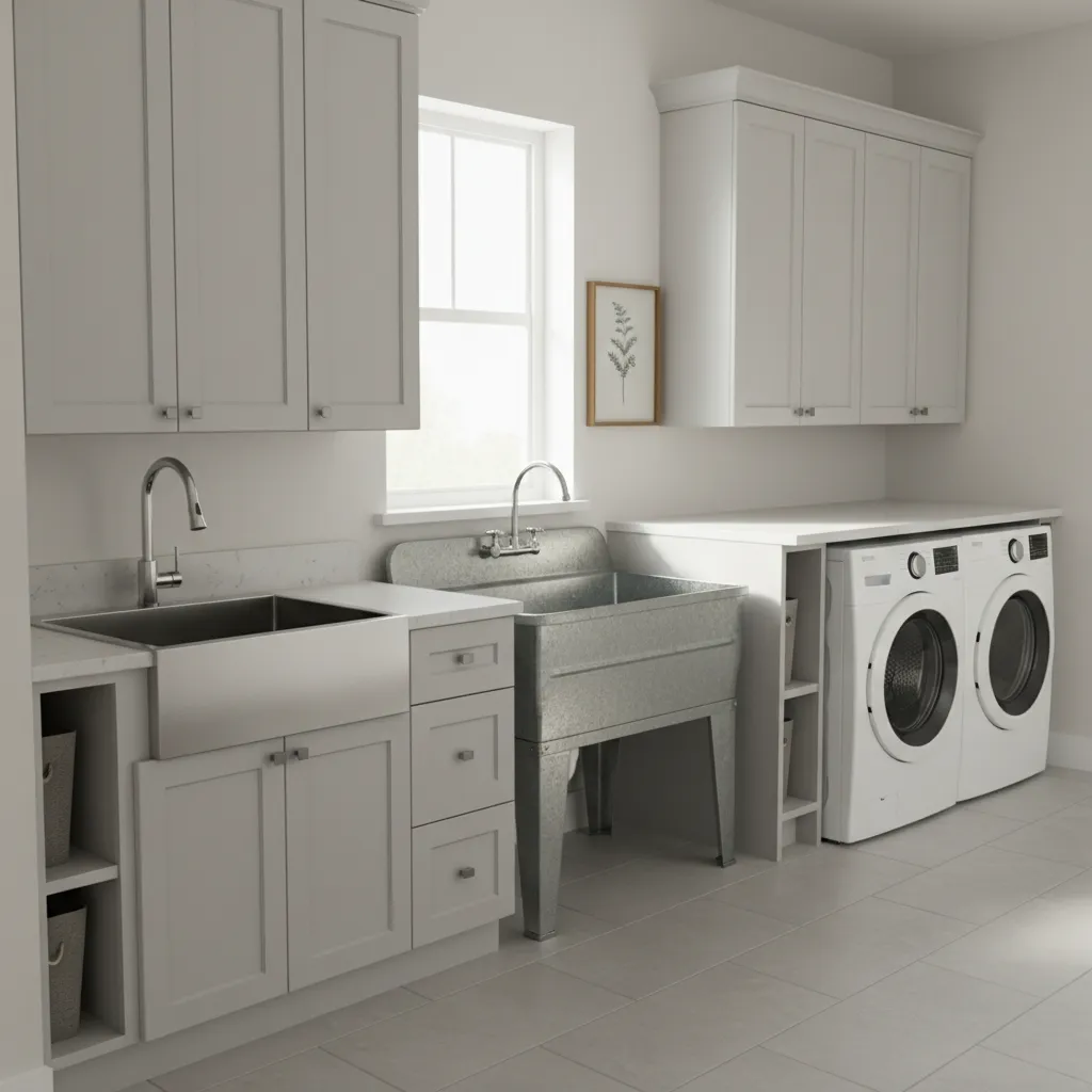 Stainless Steel vs Galvanized Metal Laundry Room Sinks: Which Is Better?
