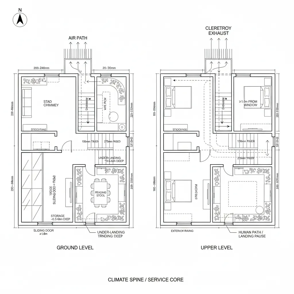 Stair-Chimney + Courtyard Microclimate
