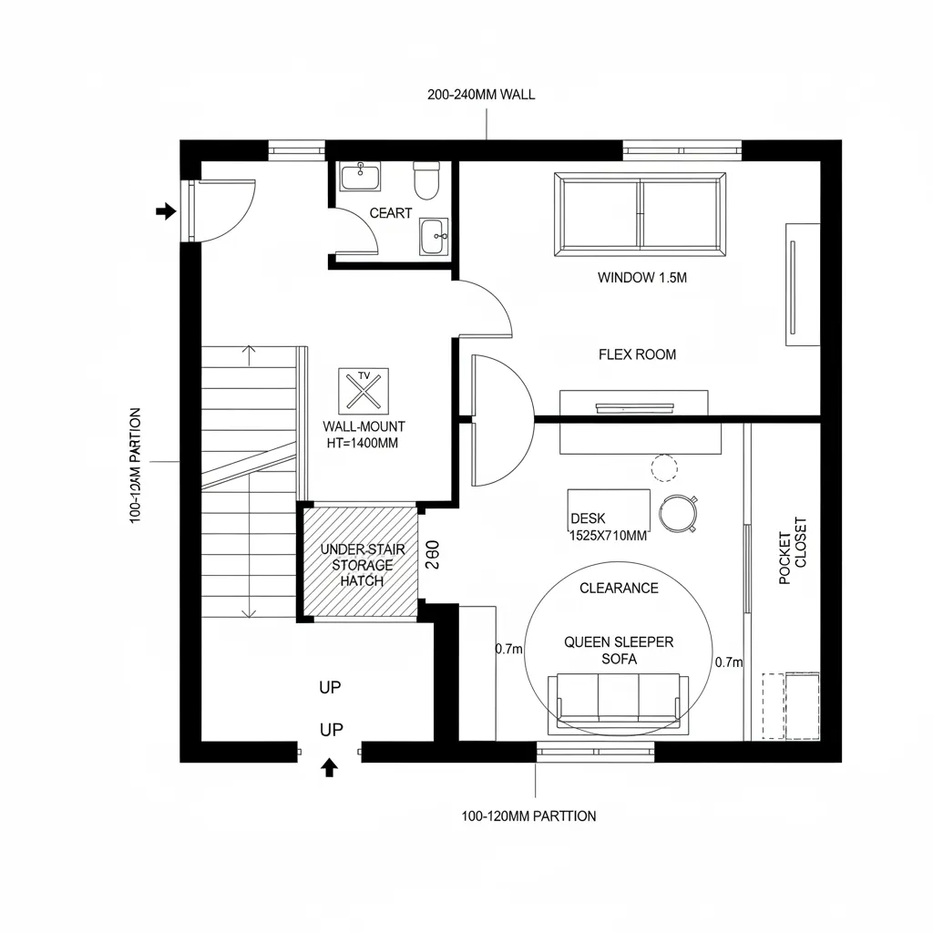 Stair Spine + Flex Room
