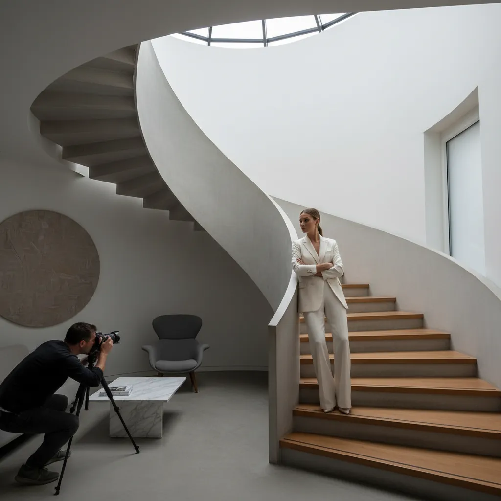 Common Problems When Shooting a 3D Model on Stairs and How to Fix Them