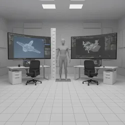 Standard Human Scale Systems in Major 3D Software