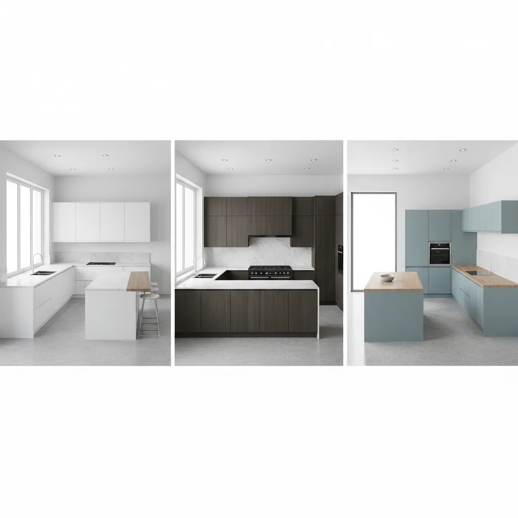 examples of l shaped u shaped and galley kitchen layouts