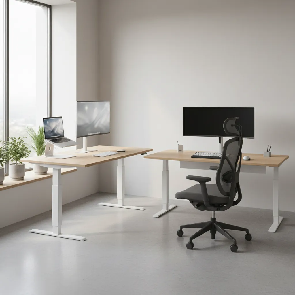 Standing Desk vs Sitting Desk: Which Home Office Setup Improves Productivity?: A practical comparison of standing and sitting desks to help remote workers choose the most productive home office setup.