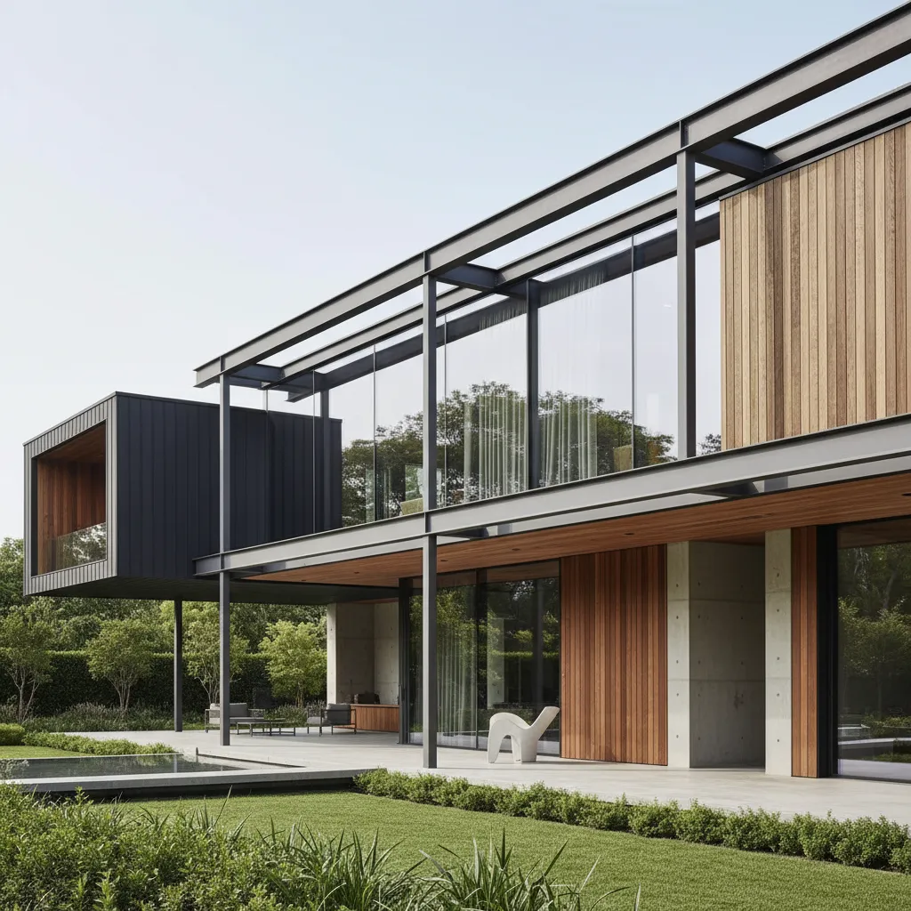 Diseño de casas steel frame con parte volada