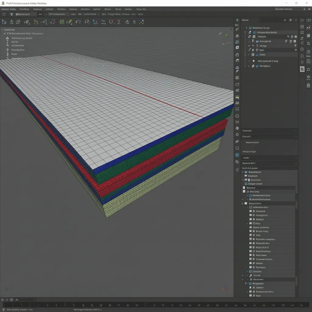 architectural STL model prepared for 3D printing with watertight mesh preview