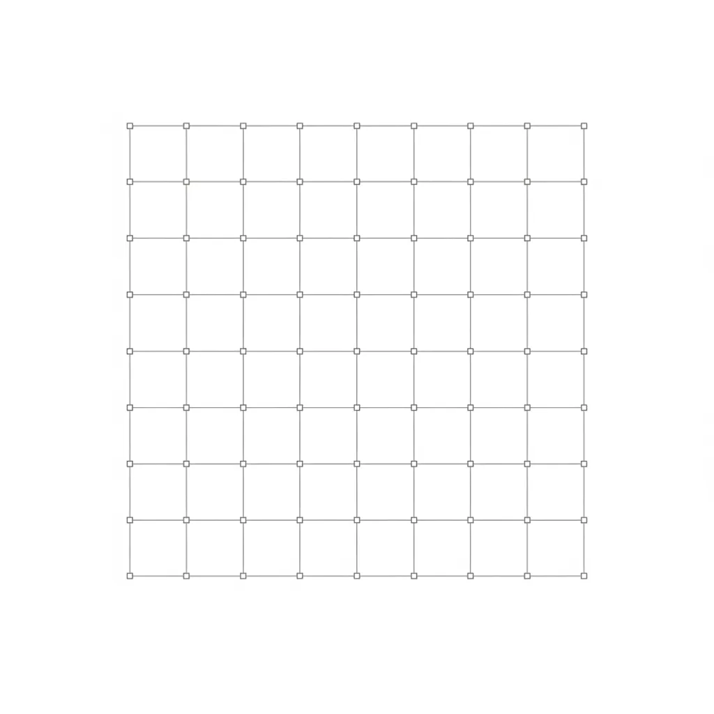 Architectural floor layout showing structural column grid spacing
