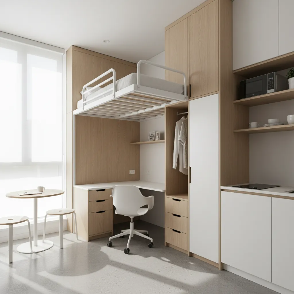 Student housing and compact urban living spaces