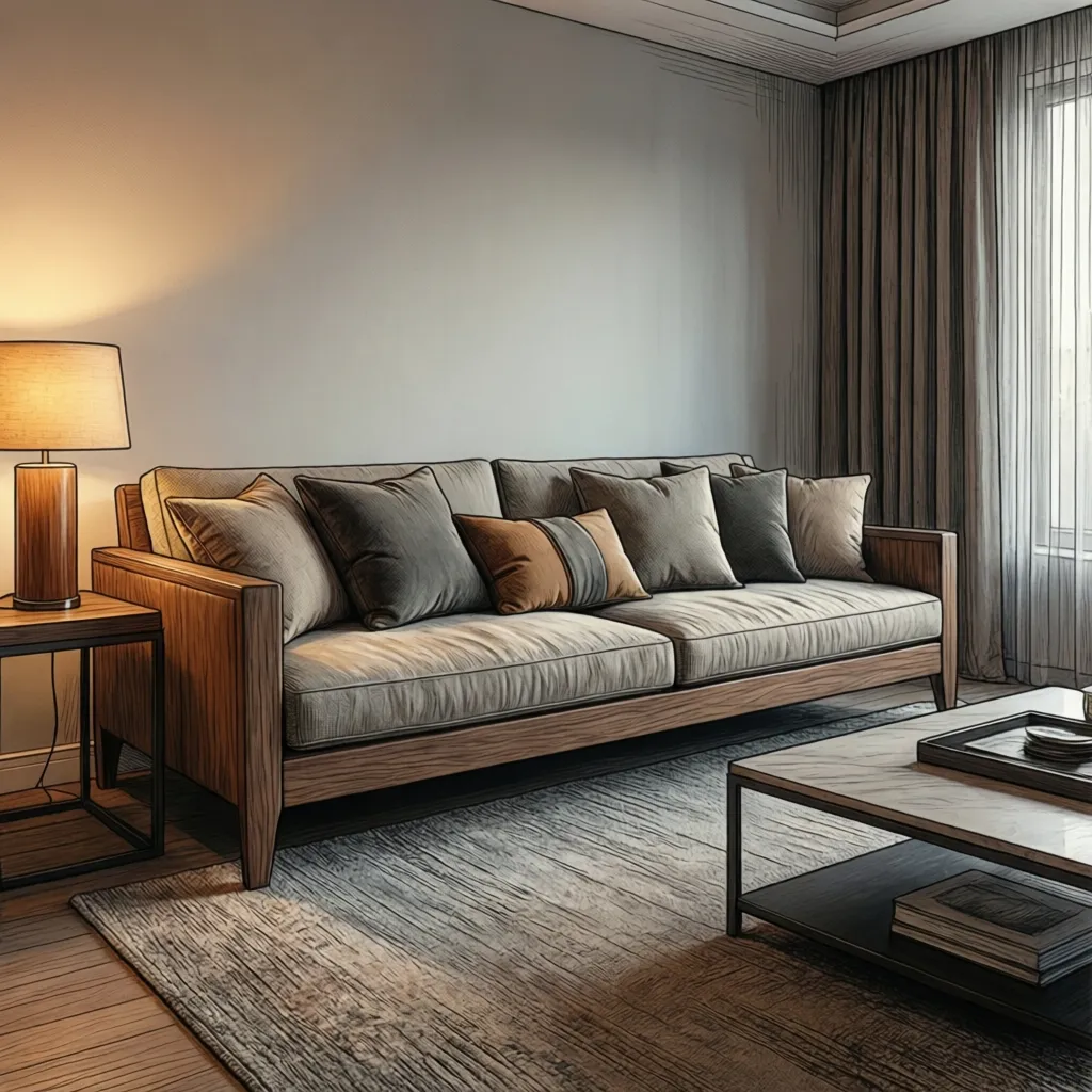 How to Make a Simple Wooden Sofa Look More Expensive