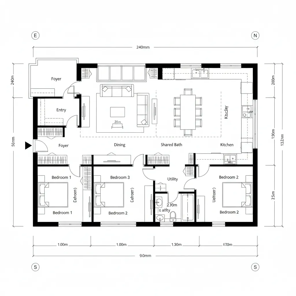 Sun-Stacked Linear Spine