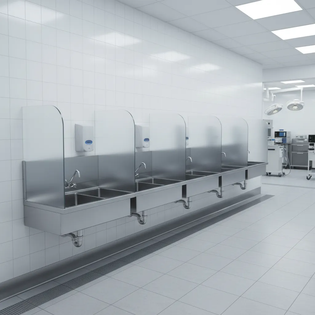 Incorrect Placement of Scrub Sinks and Sterile Zones