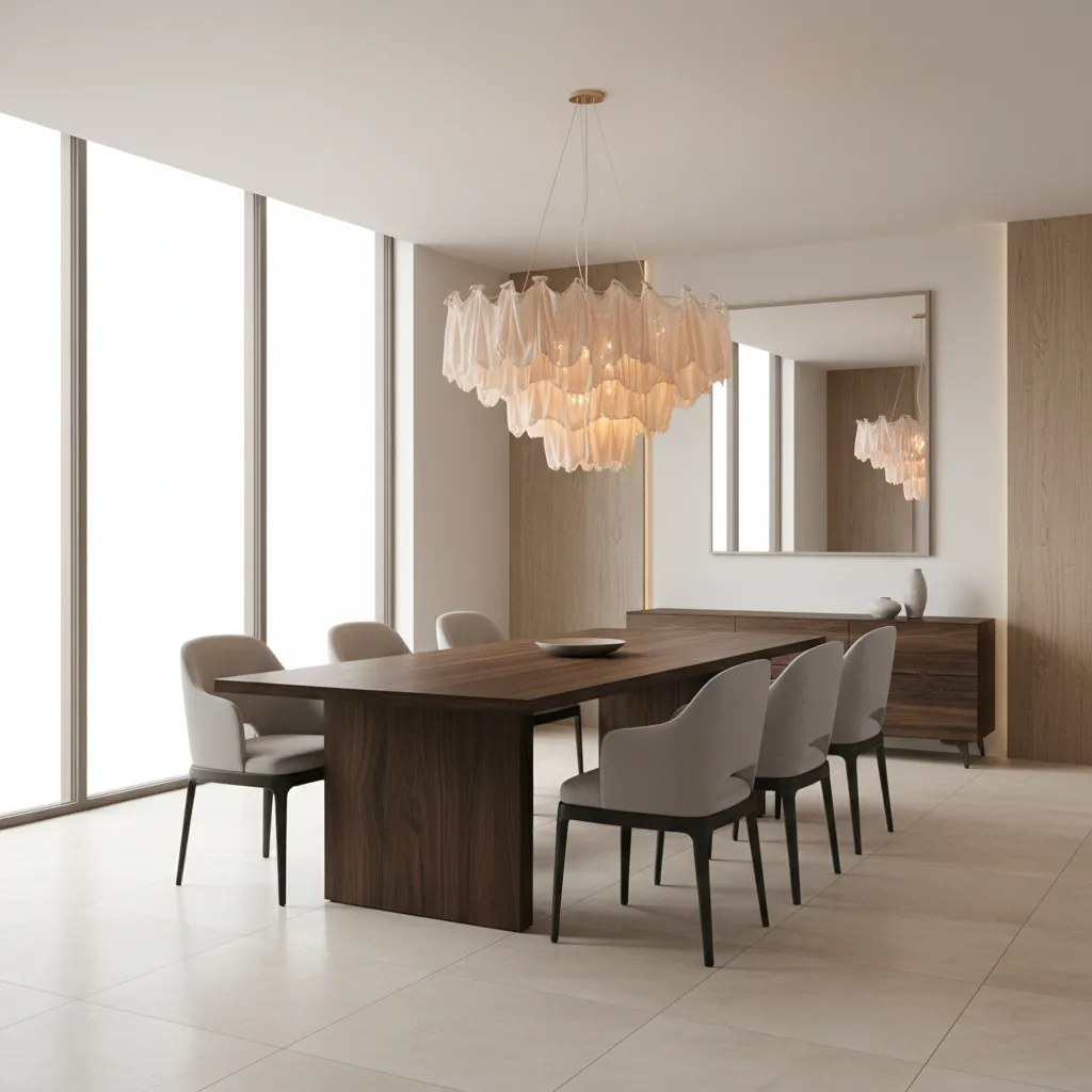 How to Optimize Dining Room Lighting Height and Placement When Using a Swag