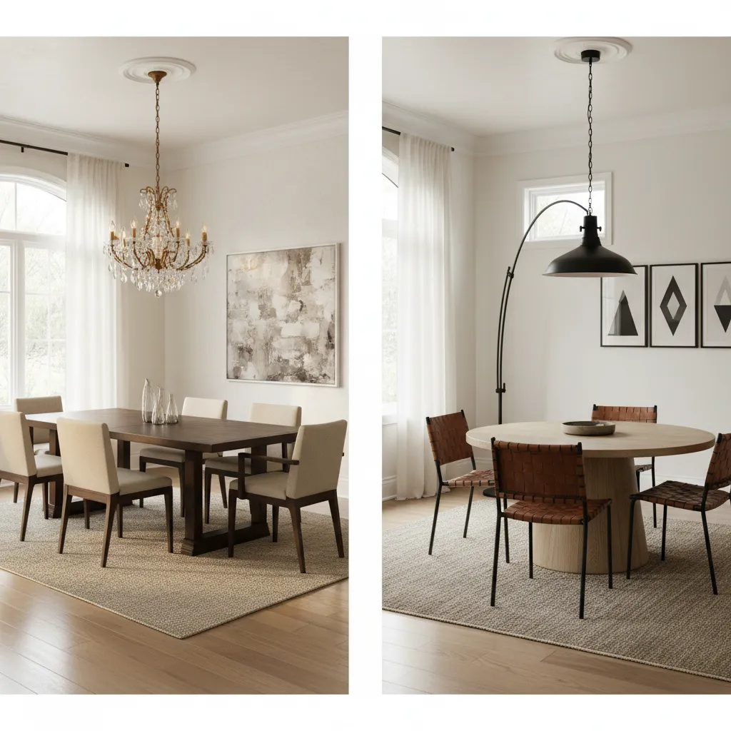 Swag Lamps vs Chandeliers for Dining Rooms: Which Lighting Style Works Best