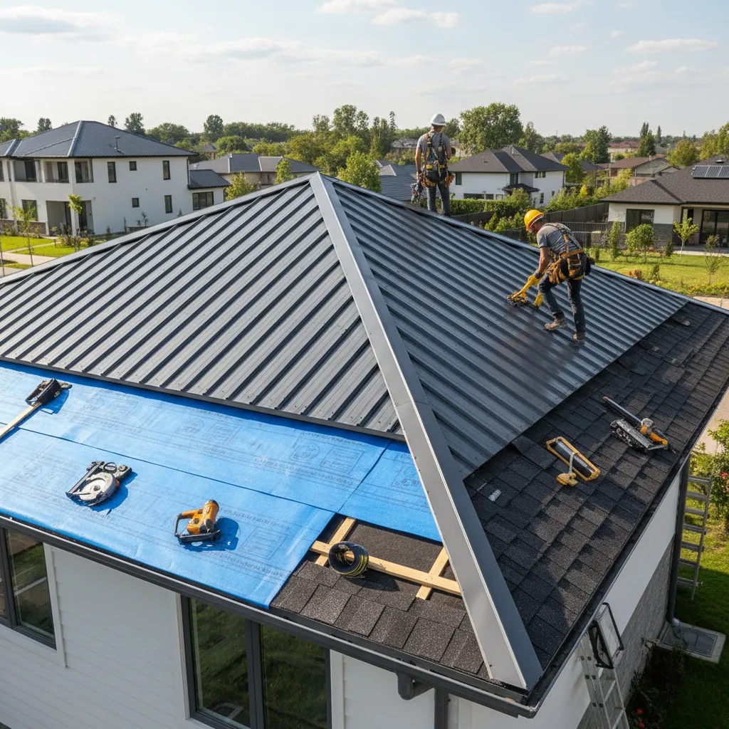 Synthetic vs Felt Underlayment for Metal Roofs Over Shingles