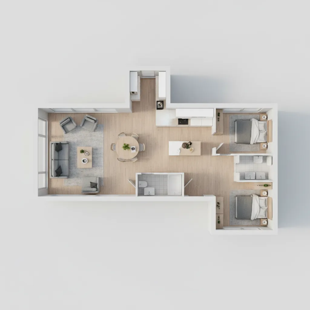 Is a T-Shaped Floor Plan Right for Your 1000 Sq Ft Home?