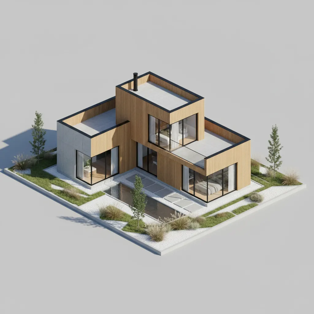 How T-Shaped Home Designs Are Used in Modern Small Housing Projects