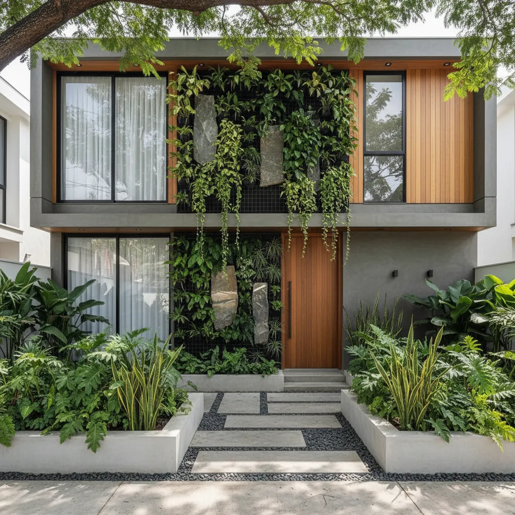 Desain taman depan rumah lahan sempit yang tetap cantik