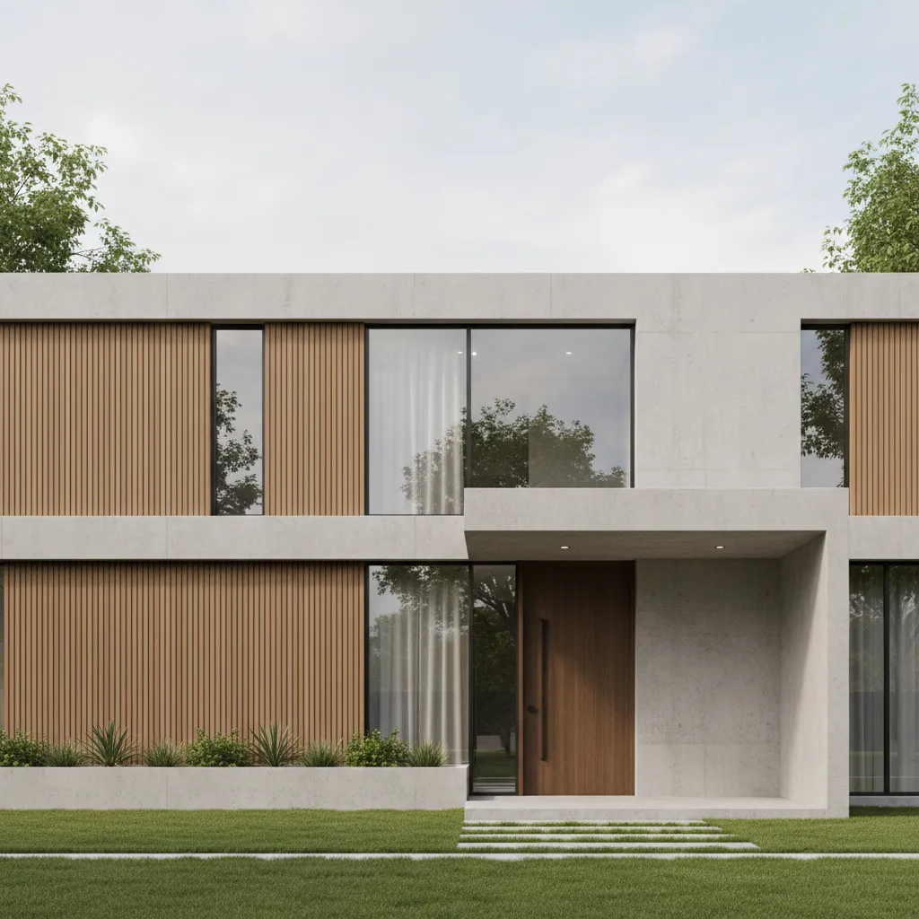 tampak depan rumah minimalis modern