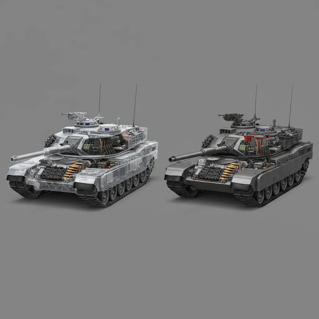 Tank X Ray vs Cutaway 3D Models Which Visualization Method Works Better