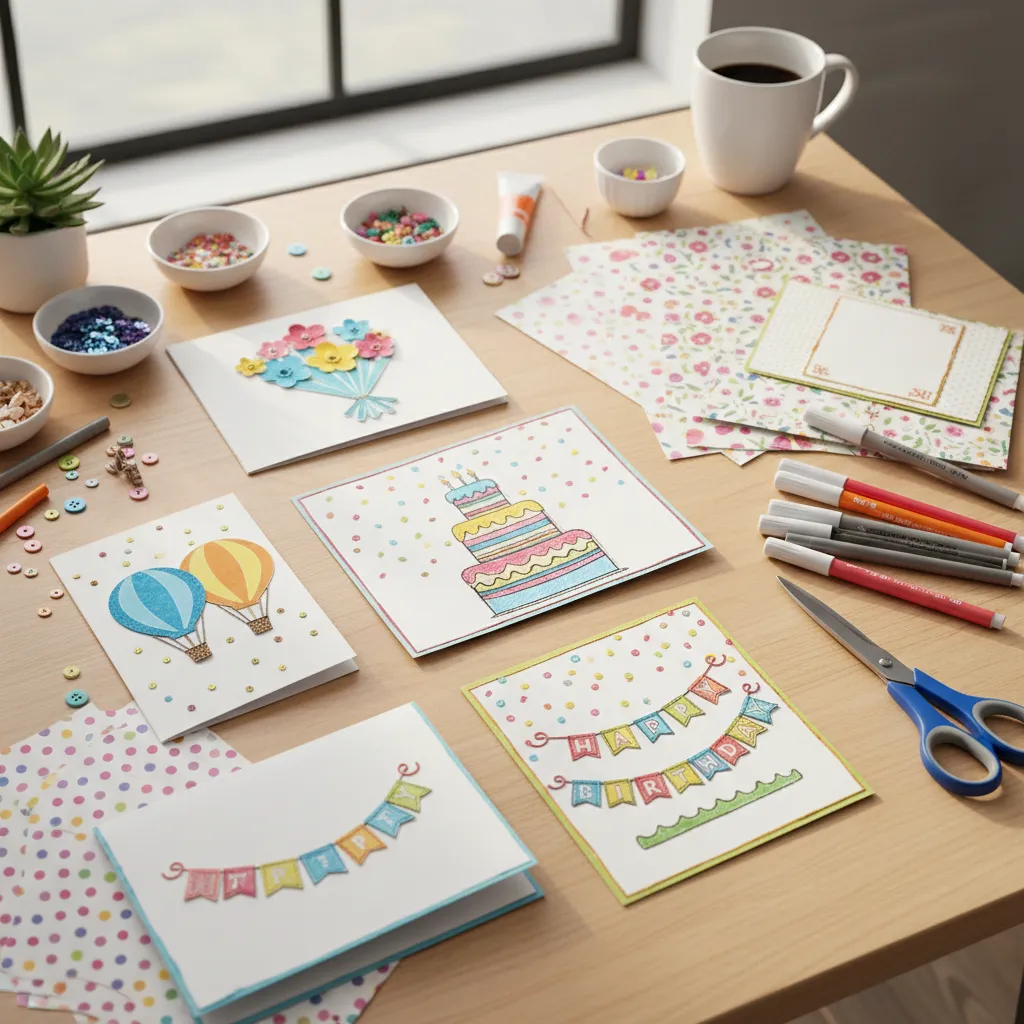 Diseños de tarjetas de cumpleaños para hacer en casa