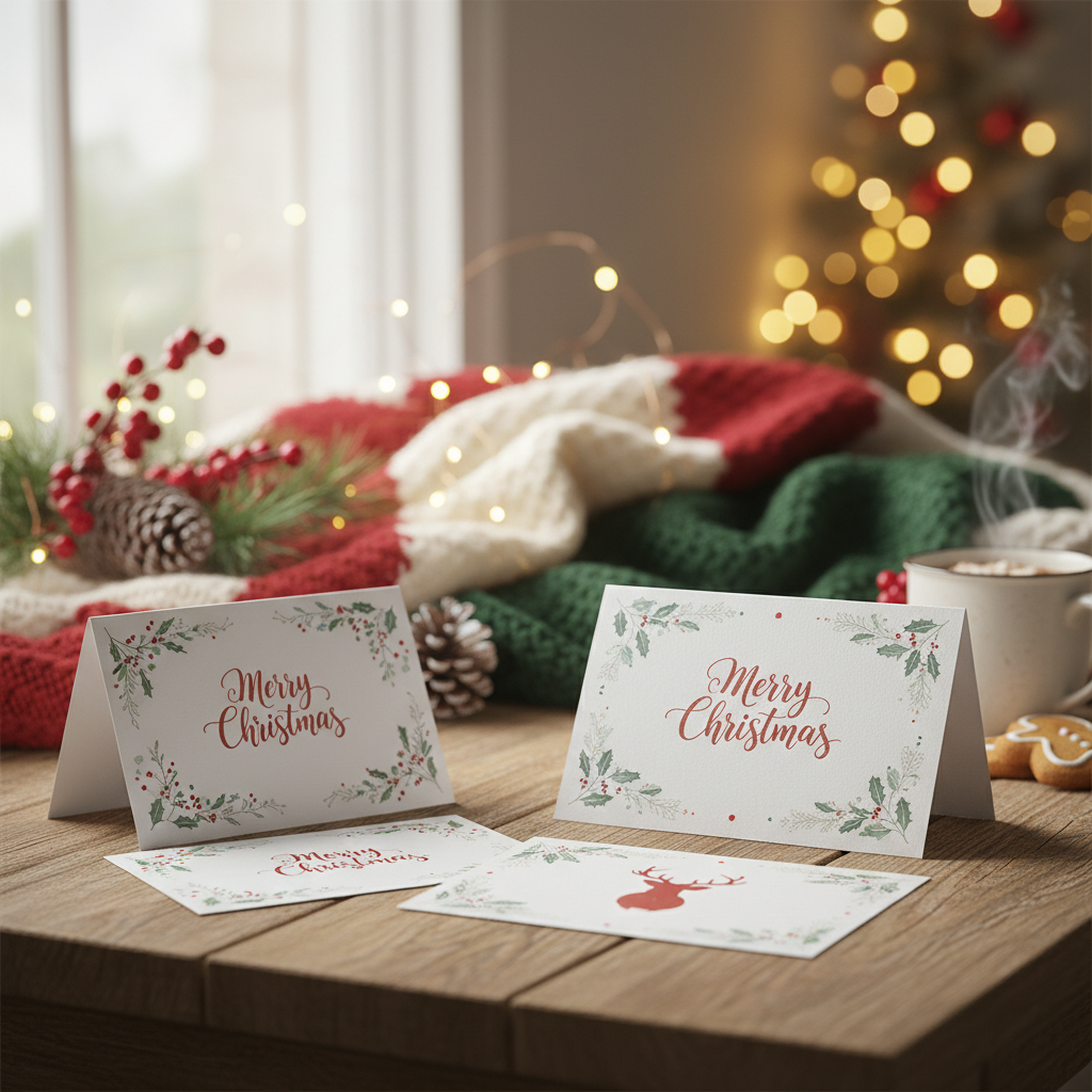 Diseños para tarjetas de Navidad para imprimir