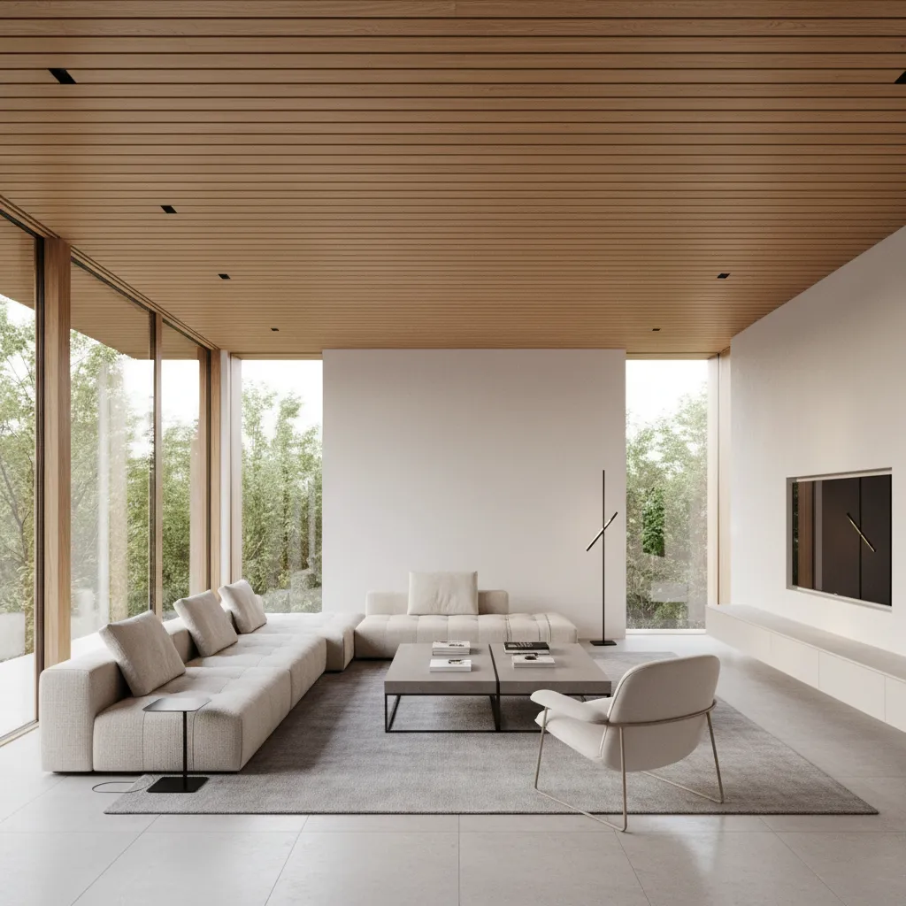 Diseño de interiores con techos de madera