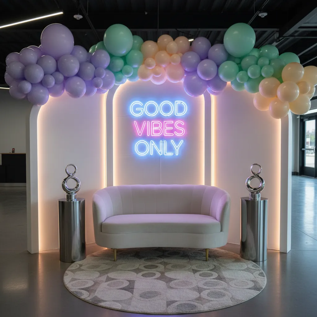 instagram style photo corner for a teen birthday party