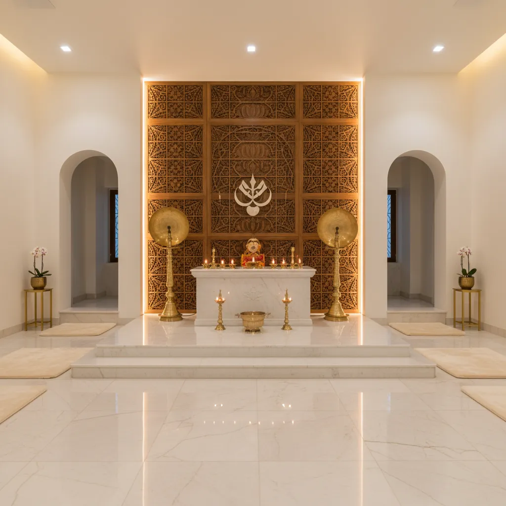 Temple room colour ideas with five sacred palettes