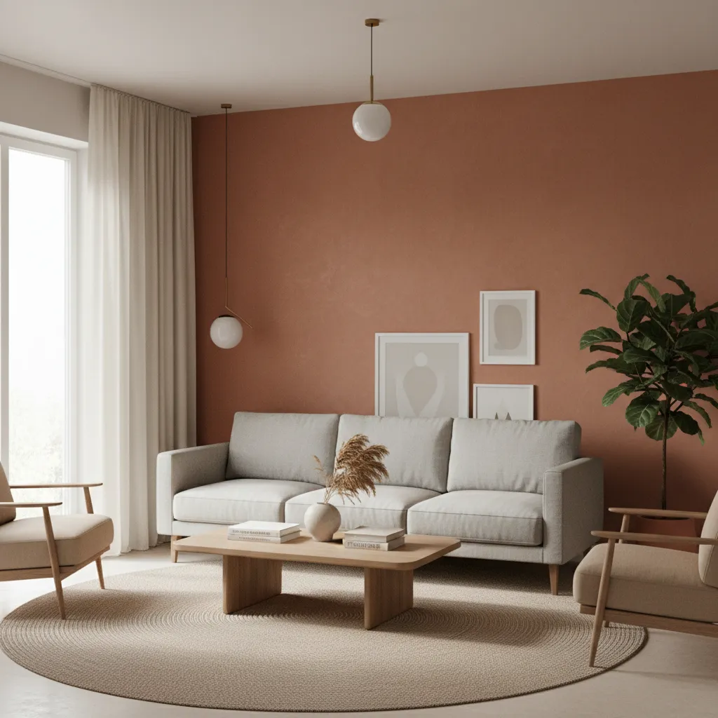 Terracotta Wall Painting Designs That Warm Up Modern Homes