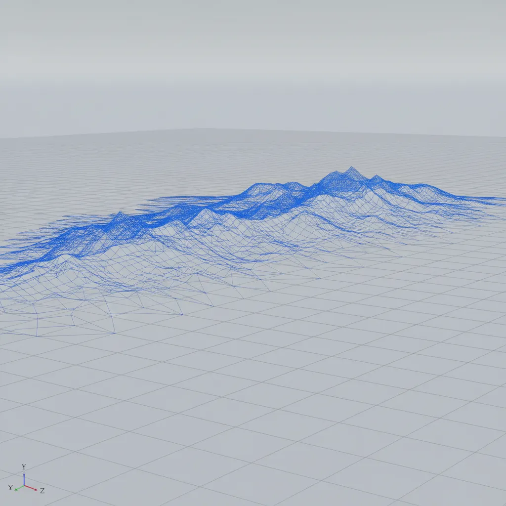 terrain mesh decimation preserving mountain silhouettes and reducing flat area polygons