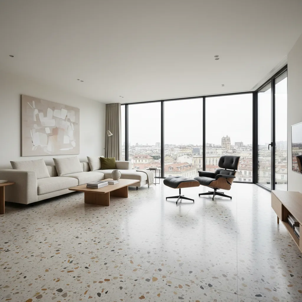 Pavimento continuo de terrazo in situ: guía real