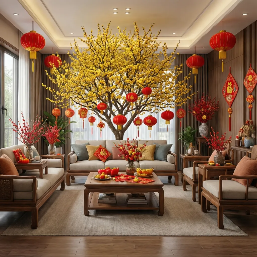 Dịch vụ trang trí Tết Nguyên Đán: Chi phí, ý tưởng và cách chọn đơn vị uy tín