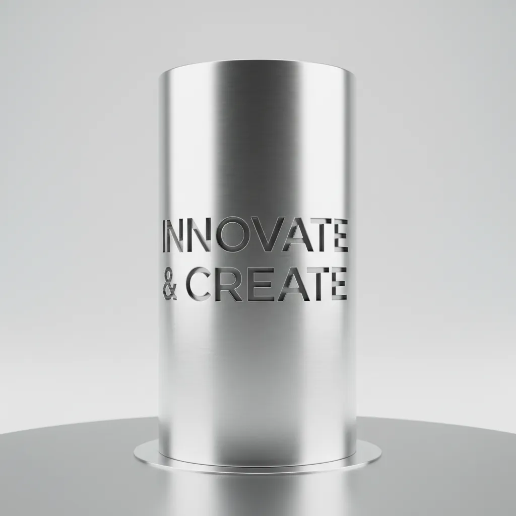 3D model with text integrated onto a curved surface using boolean method