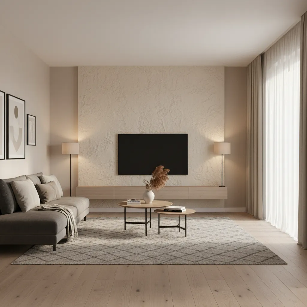 Living Room Looks Flat? Texture Wall Painting Designs