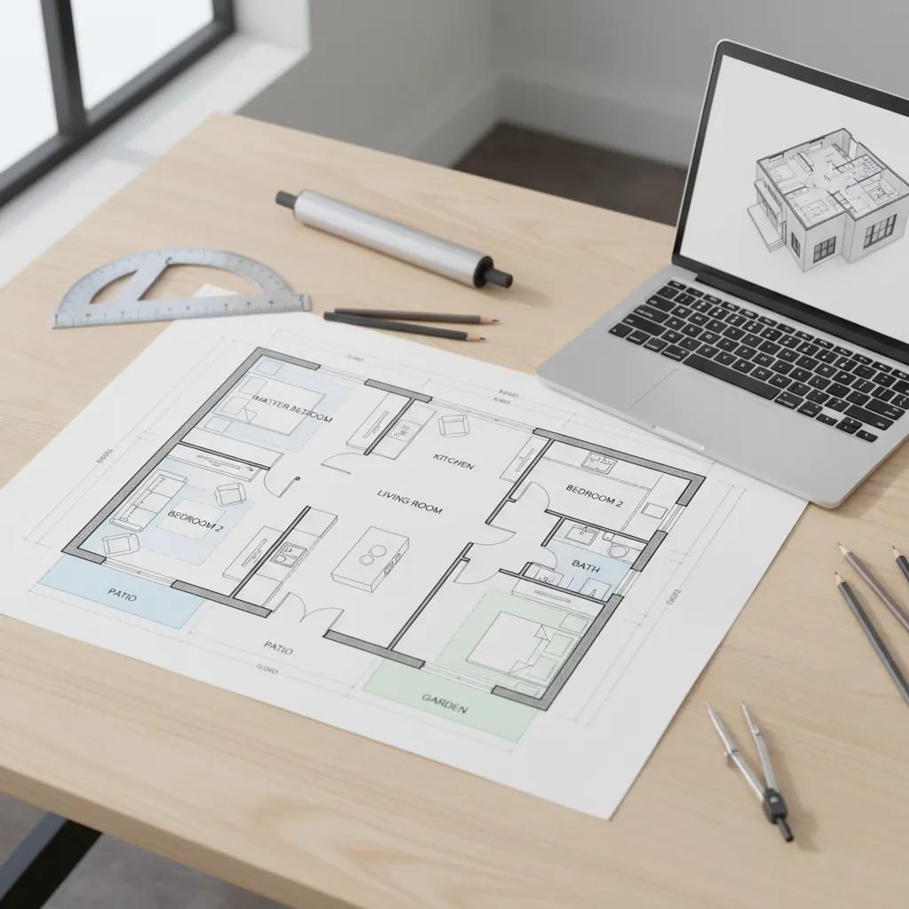 Thiết Kế Nhà 2D: Hướng Dẫn Lên Mặt Bằng Chuẩn Kiến Trúc