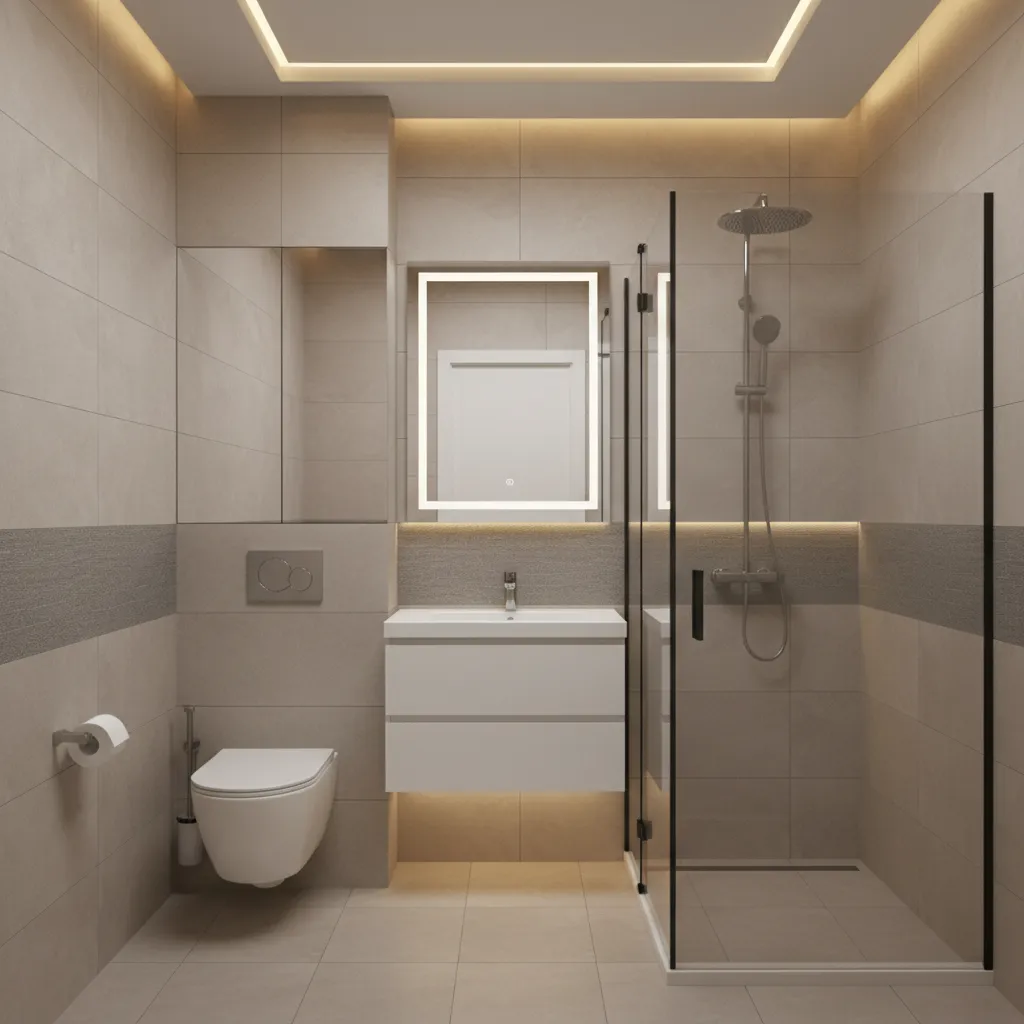 Thiết kế nhà tắm 4m2: Cách bố trí đẹp và tiện nghi