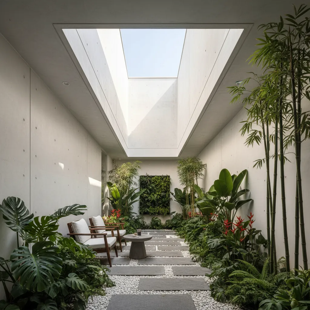 Thiết kế sân sau nhà ống: Giải pháp biến góc hẹp thành không gian thư giãn