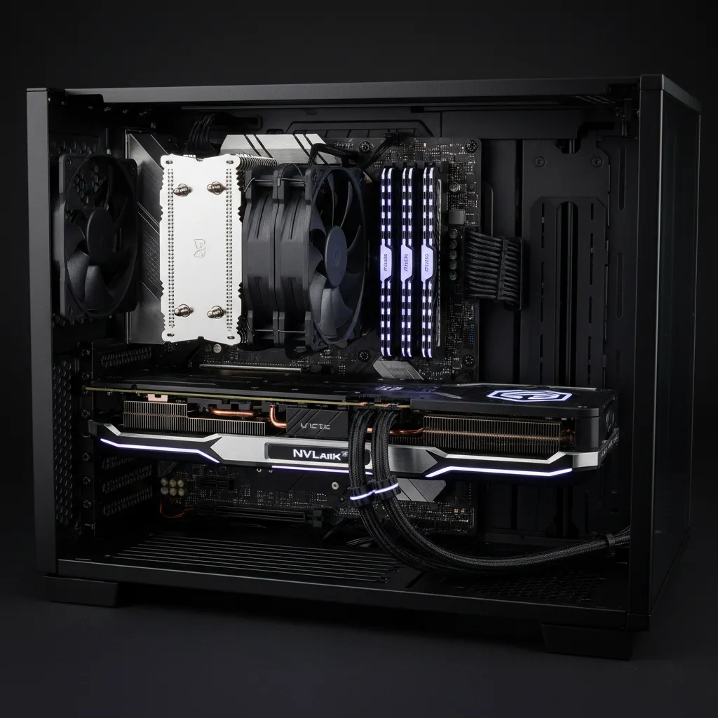 High end workstation computer used for heavy 3D rendering workloads