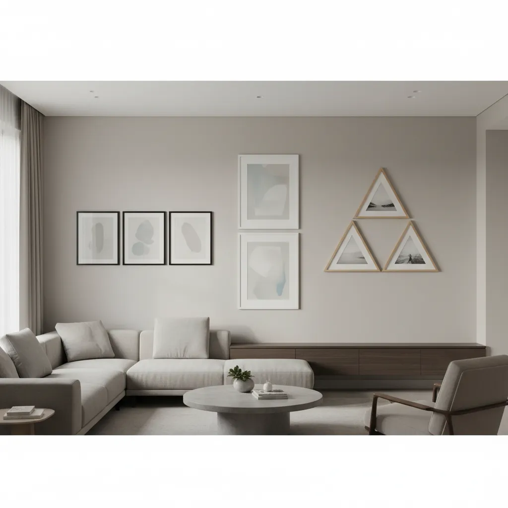 3 Frame Wall Layouts Compared: Horizontal, Vertical, and Triangle Arrangements