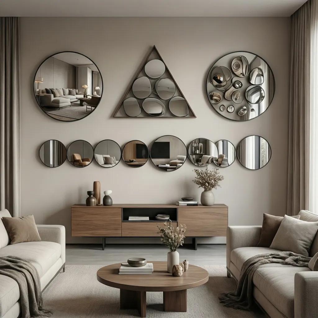Best Layout Patterns for Three Round Mirrors: Triangle vs Linear vs Cluster