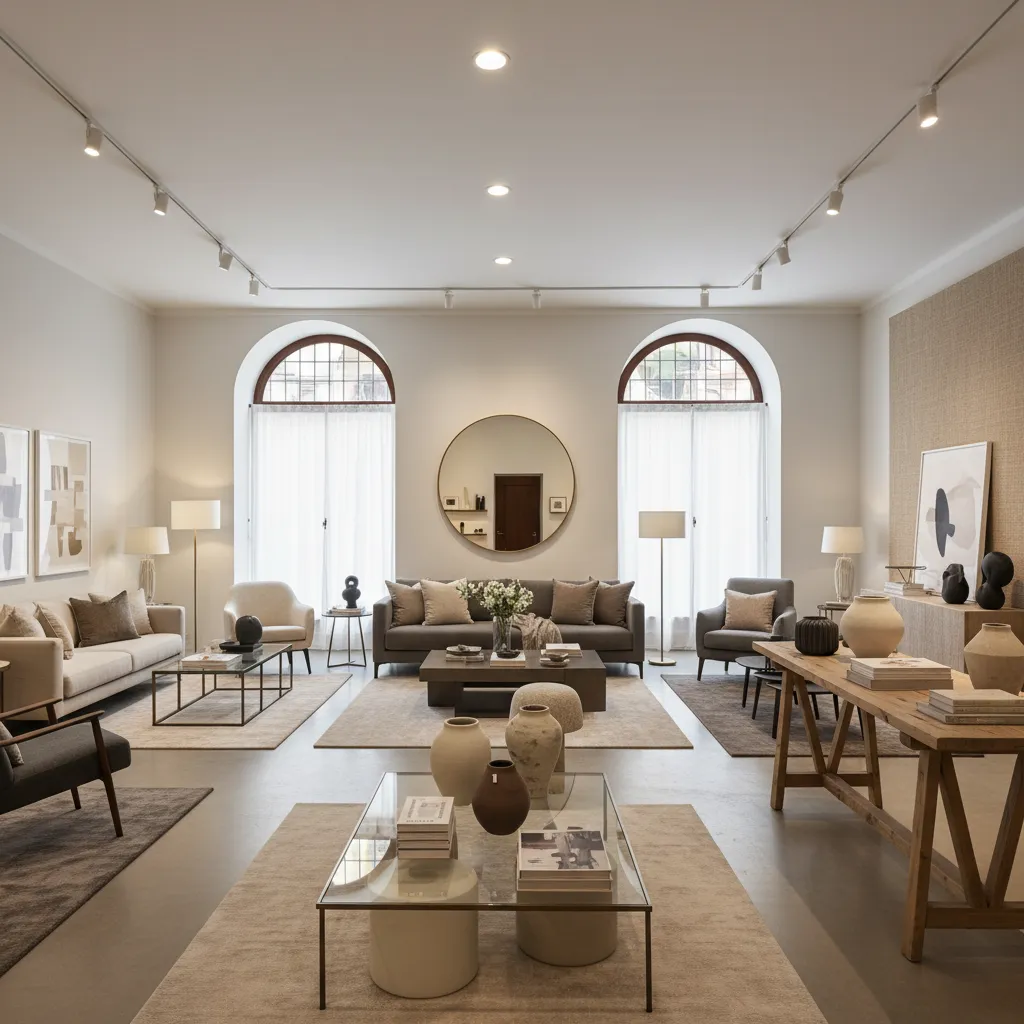 Tienda de decoración elegante en el barrio de Salamanca