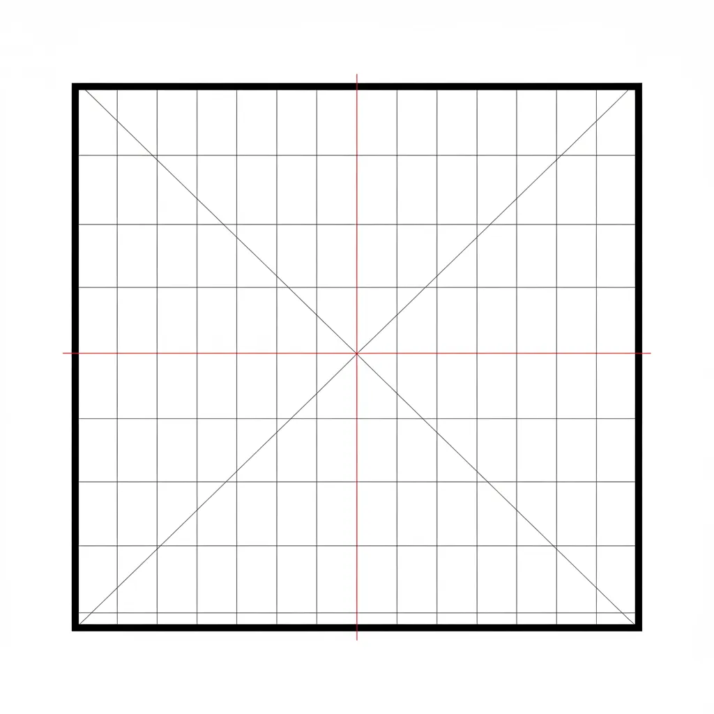 diagram showing centerline alignment for tile grid layout