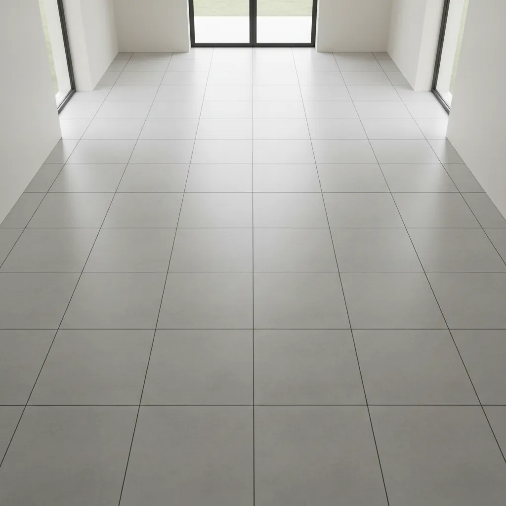 floor tile pattern showing balanced layout across a room