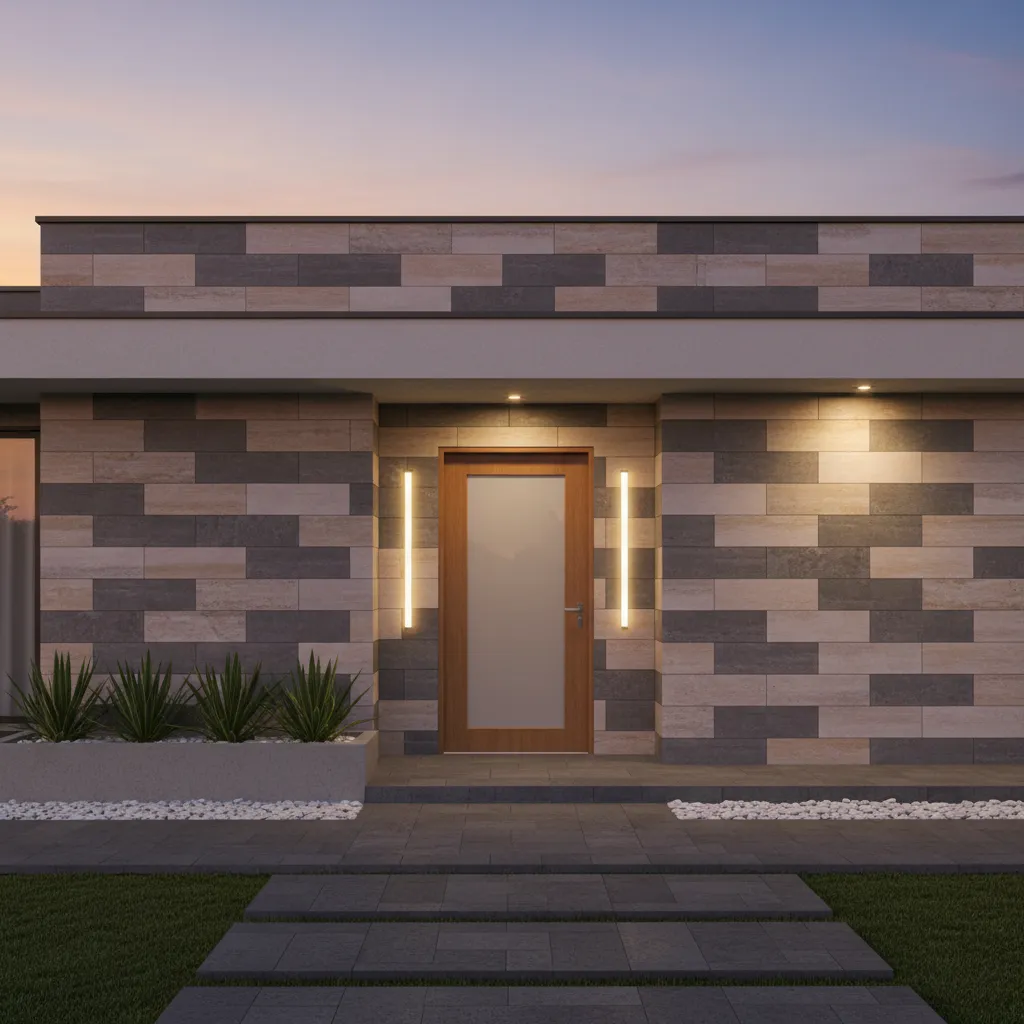 Tiles Design for Home Front Wall with 5 Smart Ideas