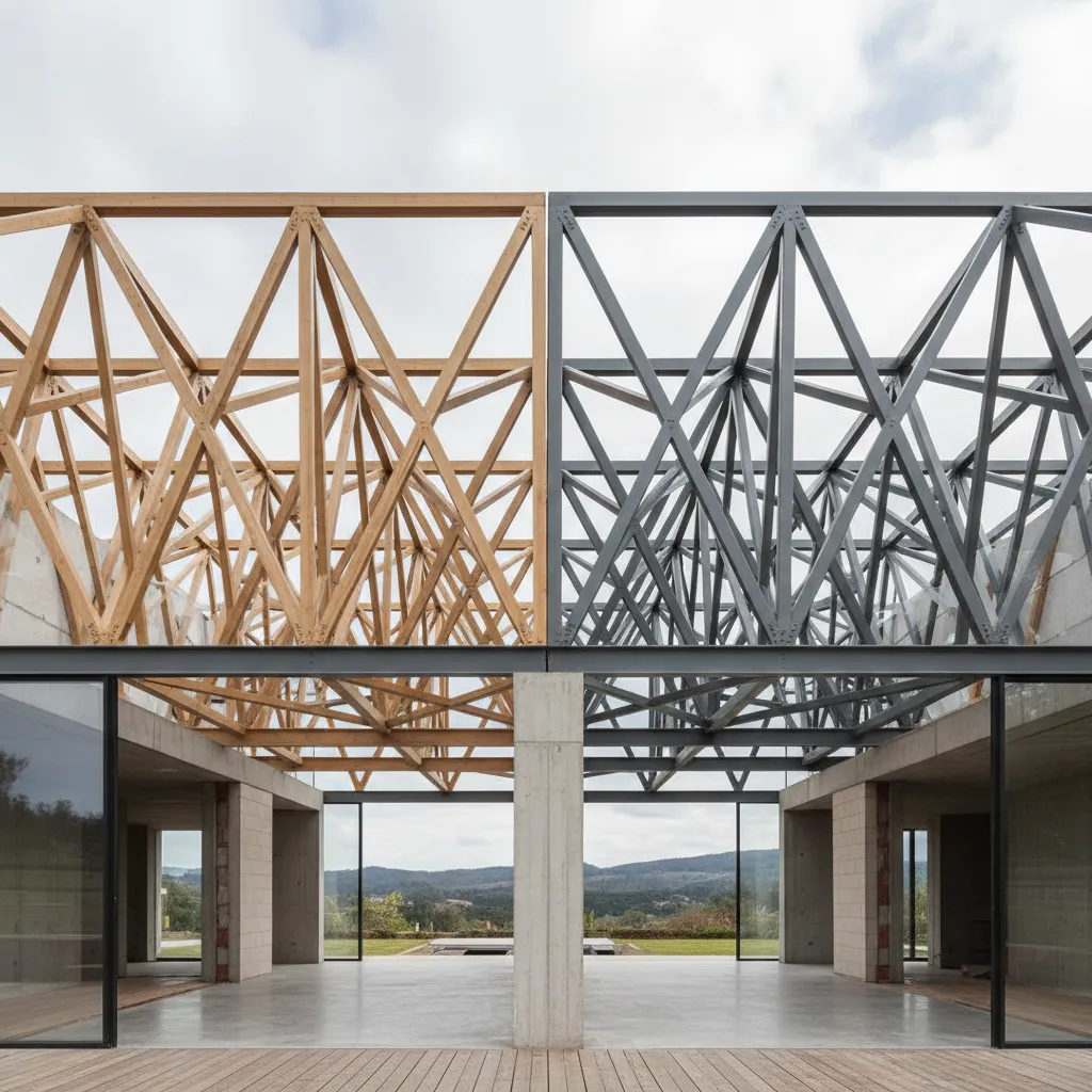 Timber vs Steel Roof Trusses: 5 Key Differences