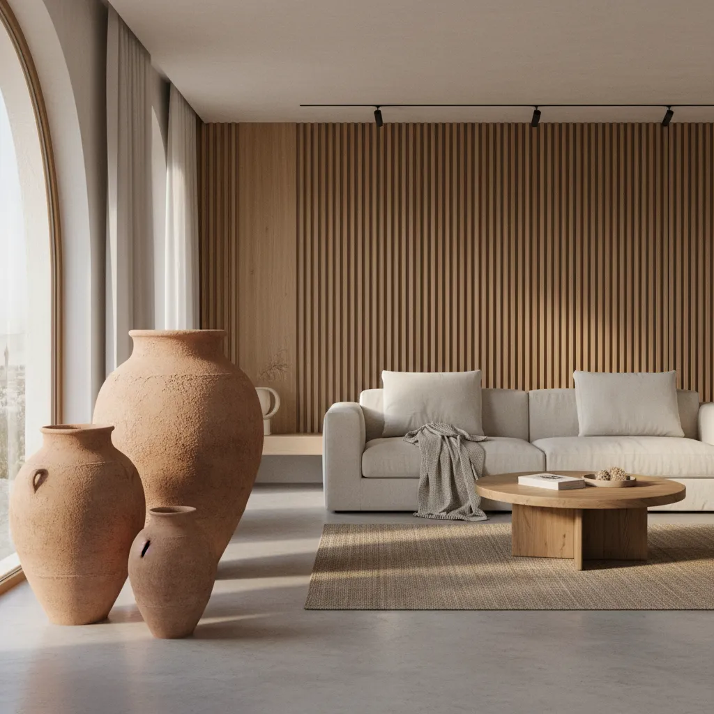 Tinajas de barro para decorar interiores: ideas reales